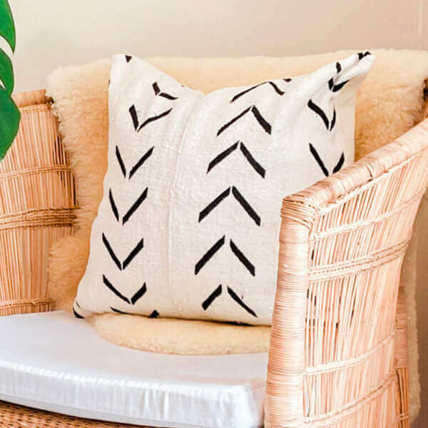 Arrows mud cloth cushion cover