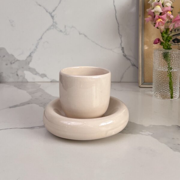 Sunny Ceramic mug set in Bone