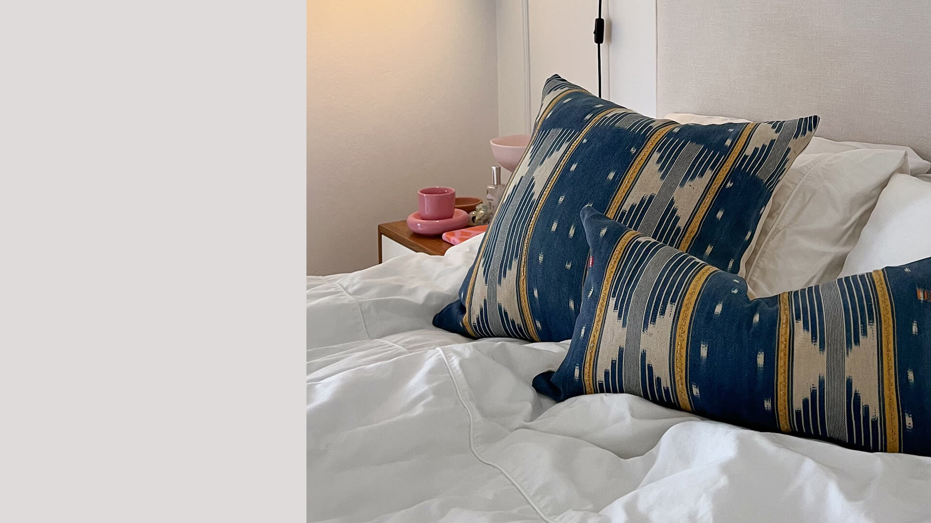 navy blue baule scatter cushion