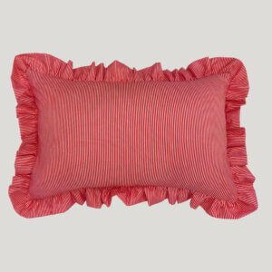 Cherry Ruffle Scatter Cushion Cover