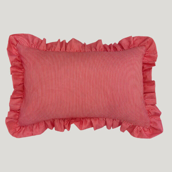 Cherry Ruffle Scatter Cushion Cover