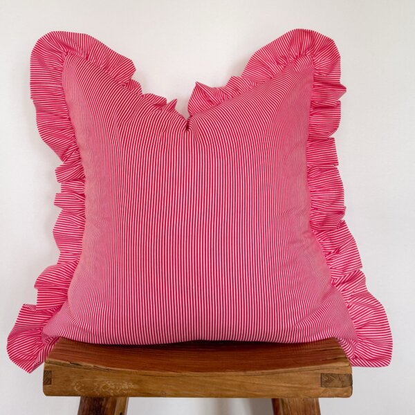 Cherry Ruffle Scatter Cushion Cover