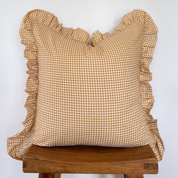 Citrus Ruffle Scatter Cushion Cover