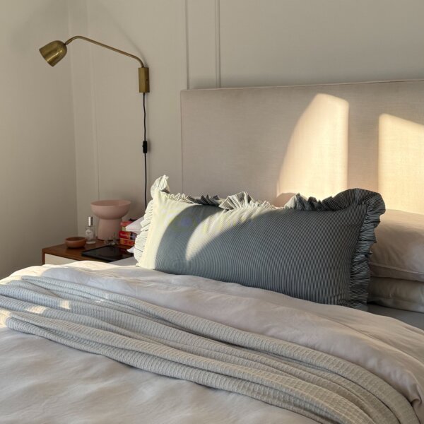 Poppy Long Lumbar Ruffle Scatter Cushion Cover